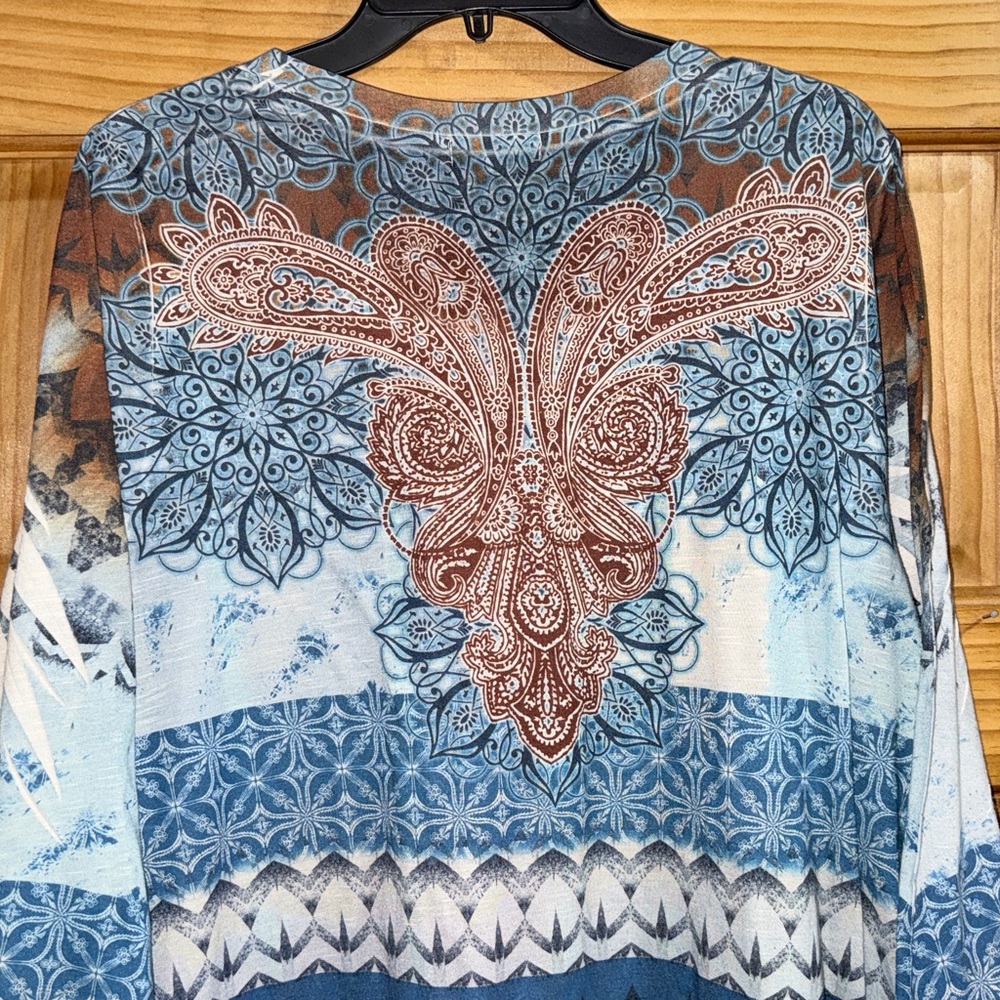 ONE WORLD Multicolor Patterned Tunic - image 8